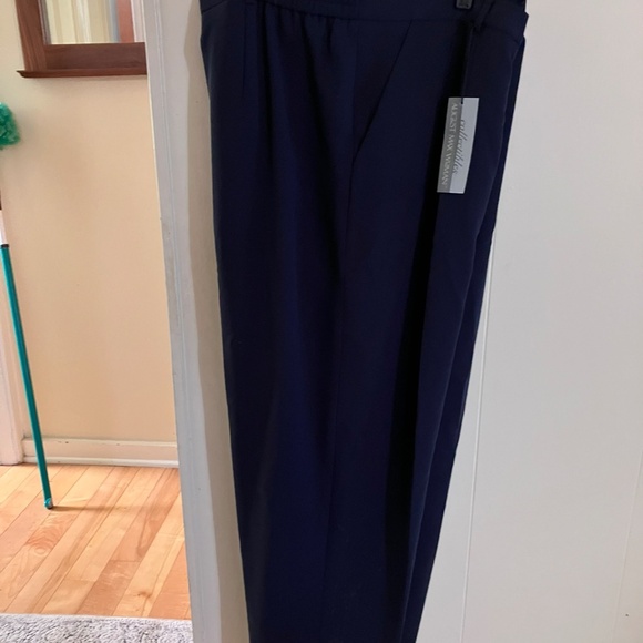 NWT navy dress pants double button lined - Picture 4 of 5